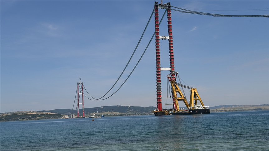 Çanakkale Köprüsü'ne ilk tabliye